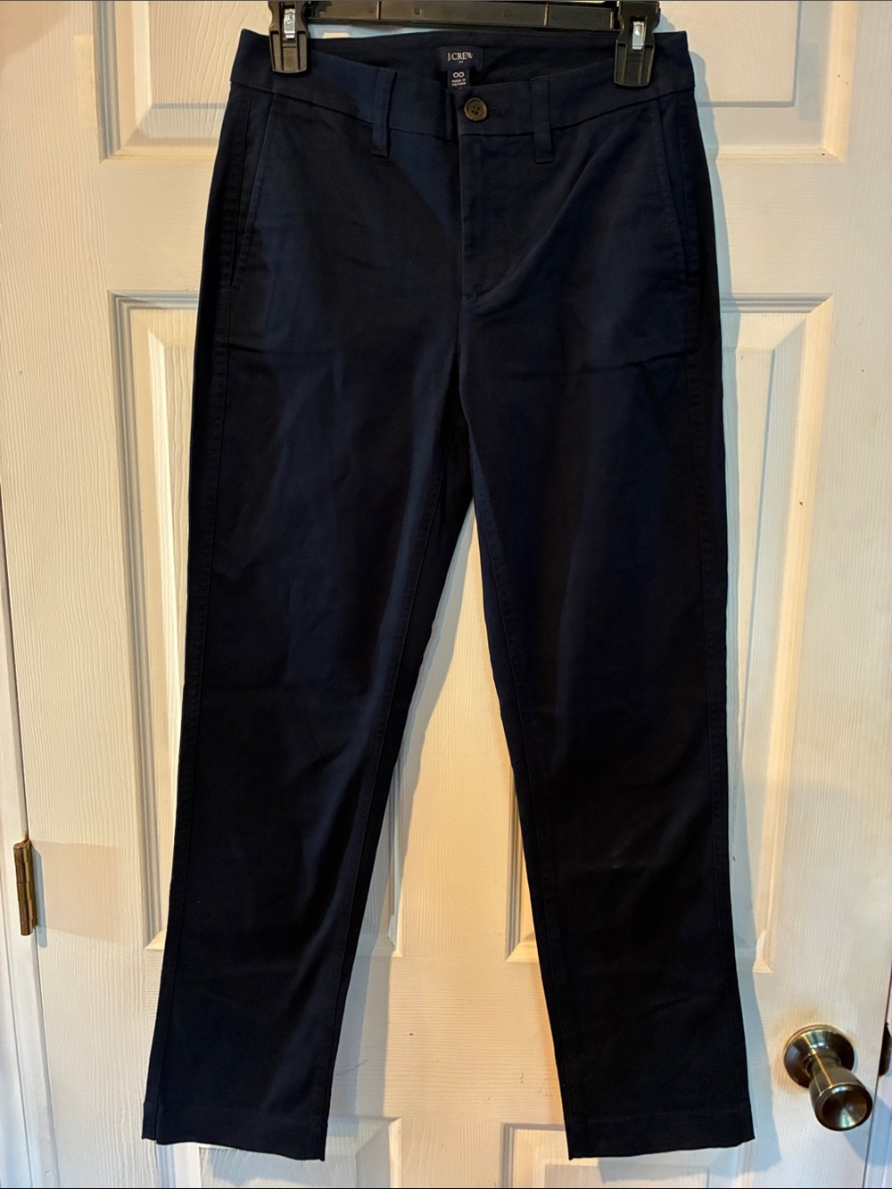 J. Crew Size 00 Navy Blue Straight Leg Pants NWT
